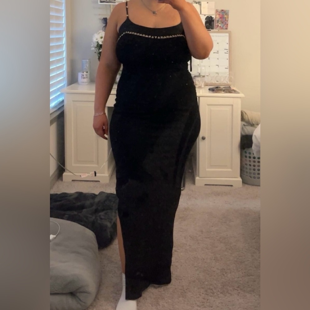 Vintage Nicole Bakti Black Evening Dress